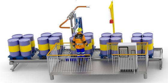kopen Een hoofd smeermiddel vulmachine 200-1000KG semi-automatische weegvuller online vervaardiging