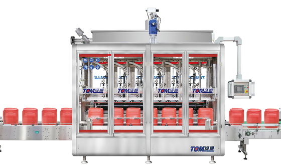 5L-30L 8 sproeiers smeermiddel vulmachine PLC gecontroleerd