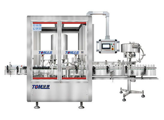 Automatische bekledingsmachine van roestvrij staal met roterende PLC-besturing voor fles