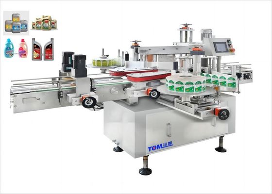 Twee zijden smeermiddel vullijn Vierkante fles Automatische kleeflabelmachine
