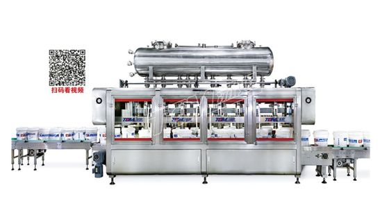 Hoge snelheid en precisie Drie rijen drukgewicht vulmachine voor 10-30L smeermiddel en pesticide