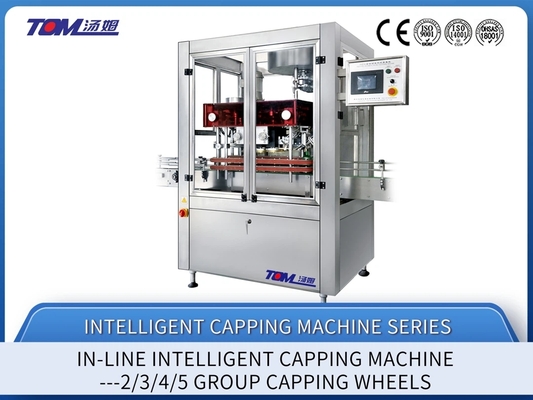 Lineaire automatische flesdekselmachine 6000BPH roestvrij staal
