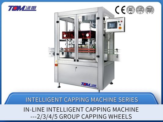 FXZ-A Volledig automatische PLC gecontroleerde lineaire dopmachine voor flessen van roestvrij staal