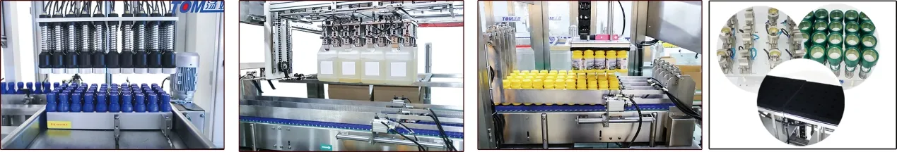 ODM Automatische vloeibare multi-head exclusieve gepatenteerde vriesmiddelen en olie flessen vulmachine 9