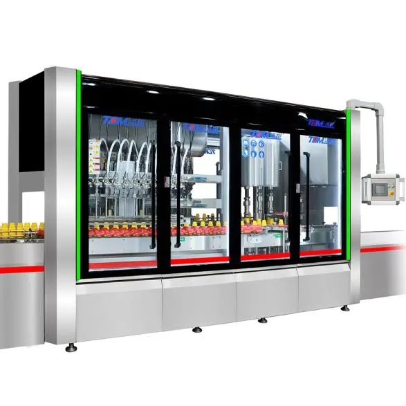 1l-5l eetbare olie specerij olie saus sap azijn hoge snelheid automatische vulmachine dop en verpakkingsmachine 4