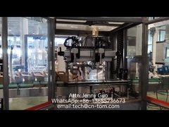 automatische tweekoppige volgkapmachine voor verschillende flessen