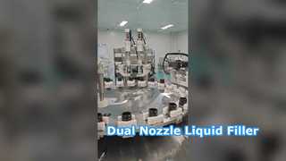 Zeer veelzijdige twee-in-één machine voor het vullen en afdekken met vele soorten lotion- en crèmeflessen